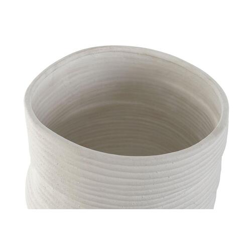 Vase - hvid keramik, 27 × 27 × 37 cm