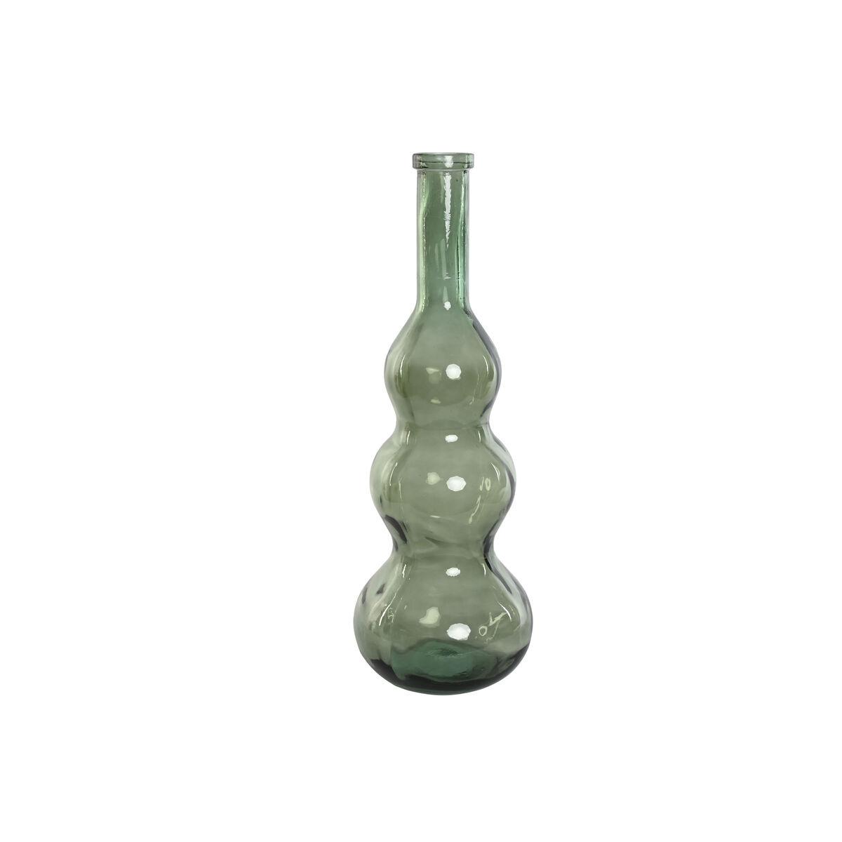 Vase i glas - grøn genbrugsglas 26,5 × 26,5 × 75 cm