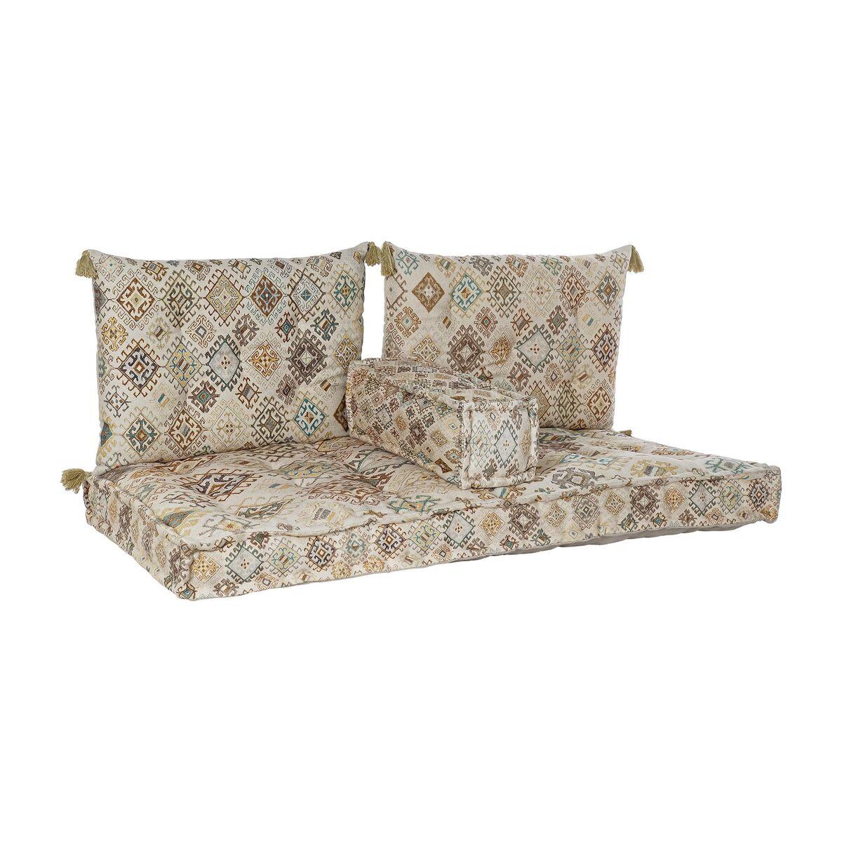 Personers Sofa Beige Brun Bomuld Gul 145