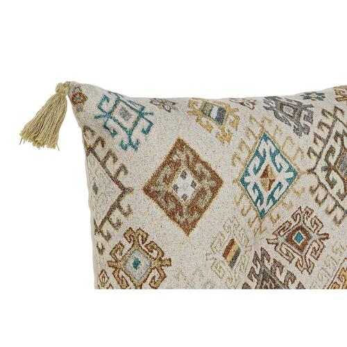 2 personers sofa Beige Brun Bomuld Gul (145 x 76 x 13 cm)