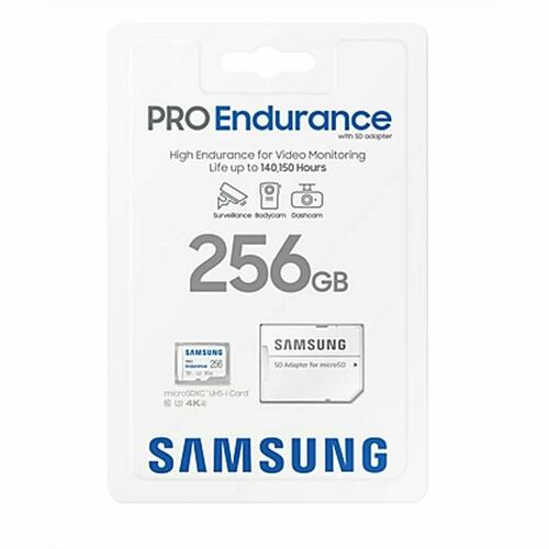 Samsung PRO Endurance microSDXC hukommelseskort 256 GB med SD-adapter