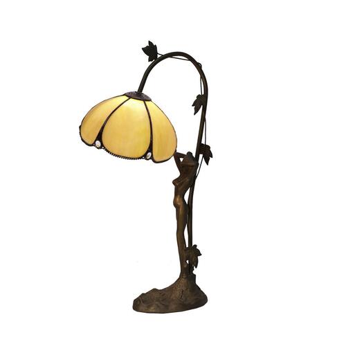 Bordlampe Viro Virginia Beige Zink 60 W 20 x 54 x 35 cm