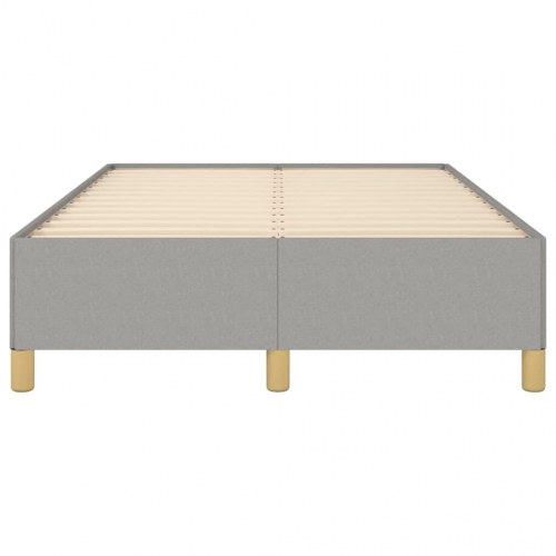 Sengeramme uden madras 120x190 cm stof enkeltseng lysegrå