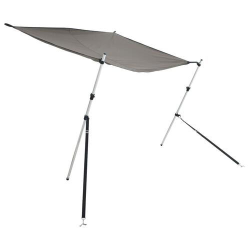 Solsejl til båd 170x208x(115-183) cm forlængerdel antracitgrå