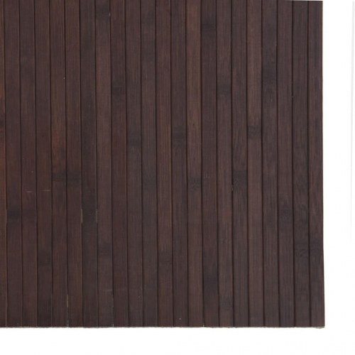 Bambustæppe 80 x 400 cm - mørkebrun