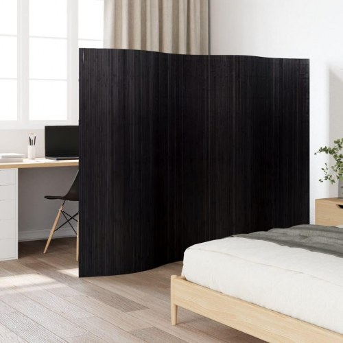Rumdeler i bambus - 250 × 165 cm, sort