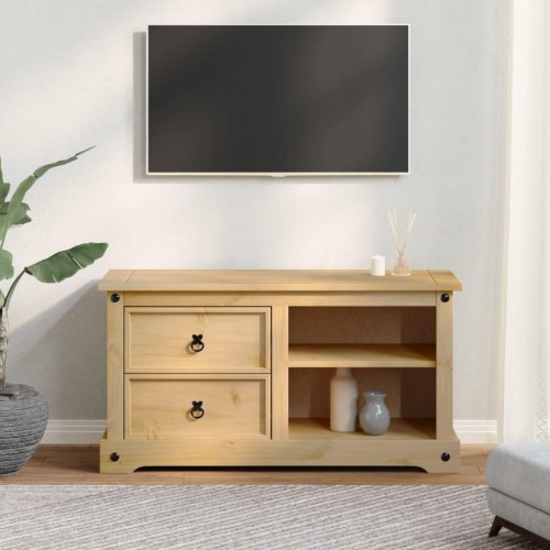 Tv-bord Corona 100x40x52 cm massivt fyrretræ
