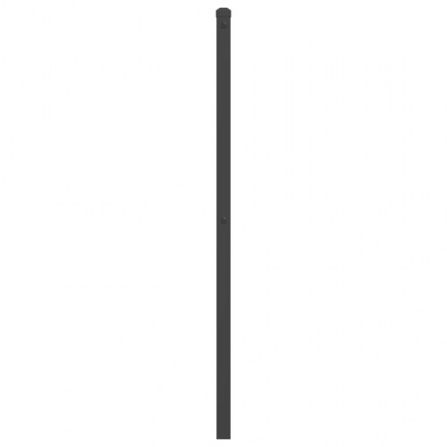 Udskiftningsgavl i metal 200 cm - sort