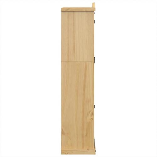 Glasskab Corona 99x43x187 cm massivt fyrretræ