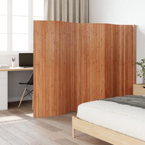 Rumdeler i bambus - 400 × 165 cm, brun