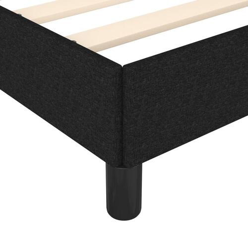 Sengeramme 120x190 cm stof sort