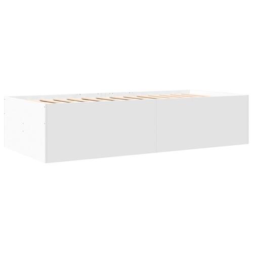 Daybed med skuffer uden madras 90x200 cm hvid