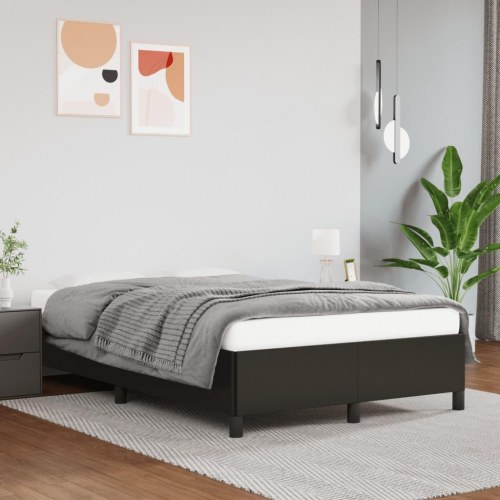 Sengeramme uden madras 120 x 190 cm i kunstlæder - sort