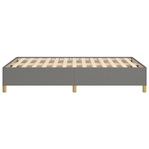 Sengeramme i stof 120x190 cm - mørkegrå enkeltseng