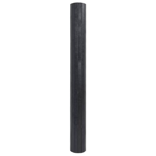 Gulvtæppe 100x300 cm rektangulær bambus grå