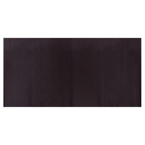 Gulvtæppe 100x200 cm rektangulær bambus mørkebrun