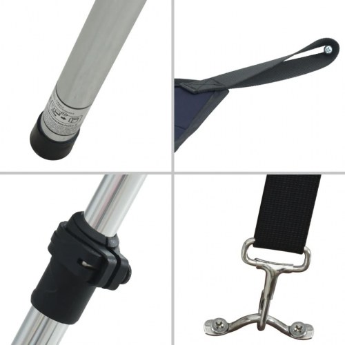 Solsejl til båd 170x208x(115-183) cm forlængerdel marineblå