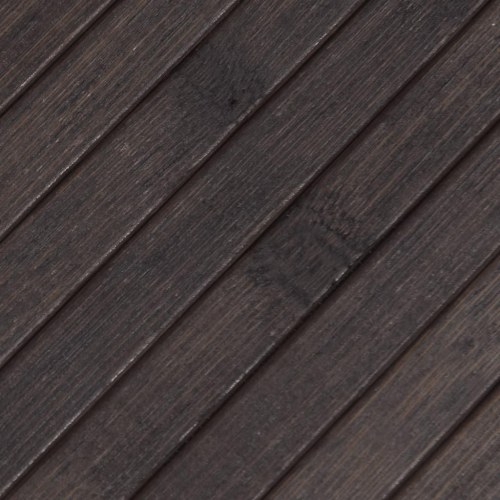 Bambustæppe 100 x 400 cm rektangulært - mørkebrun