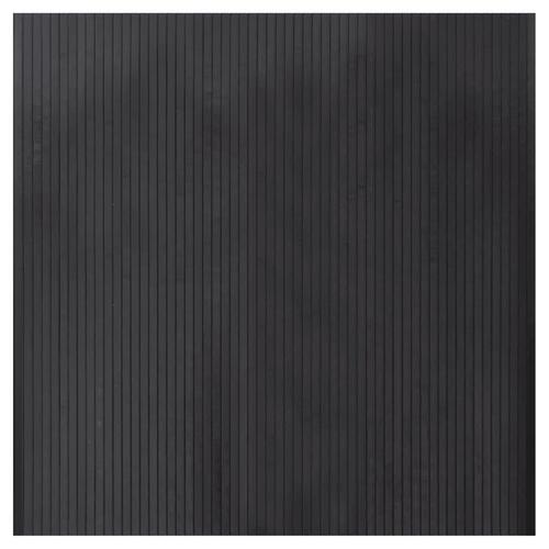 Gulvtæppe 100x100 cm rektangulær bambus grå