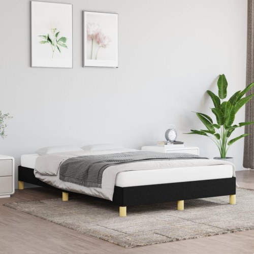 Sengeramme uden madras 120x190 cm - stof, sort