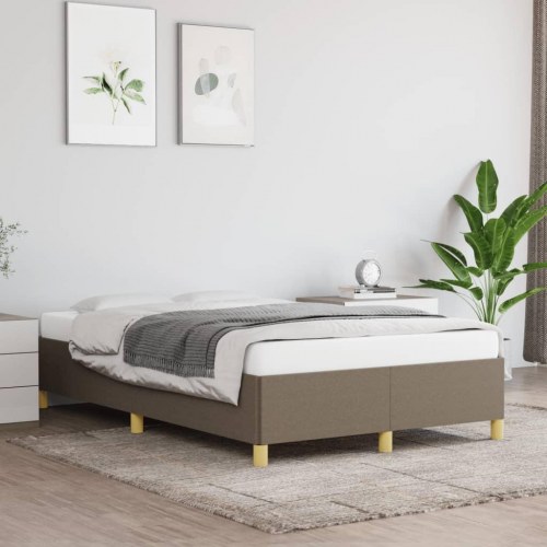 Sengeramme uden madras 120x190 cm - stof, gråbrun