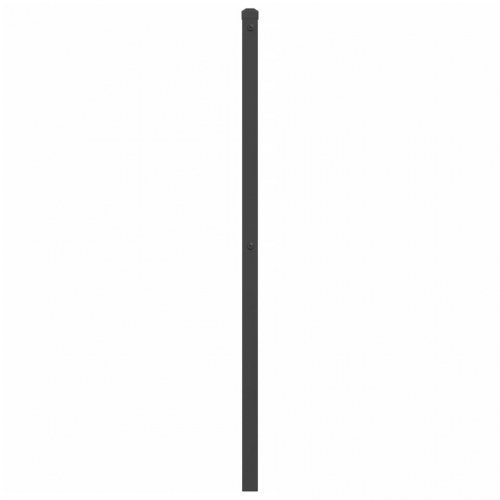 Sengegavl 140 cm metal sort