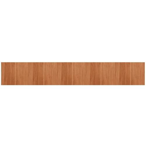 Gulvtæppe 80x500 cm rektangulær bambus brun