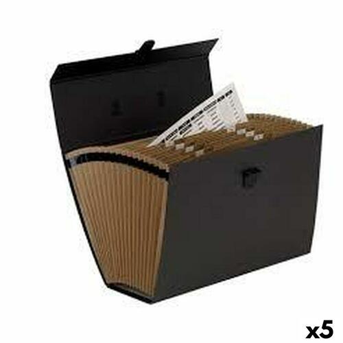 Organiser mappe Fellowes Trækharmonika Sort (25 x 36,2 x 12,4 cm)