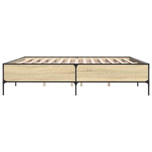 Sengeramme 180 x 200 cm med lameller - sonoma-eg
