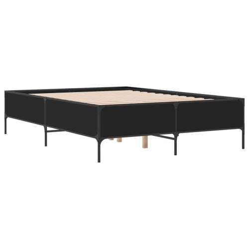 Sengestel 140 x 190 cm med lameller - sort