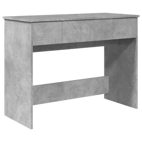 Makeupbord med spejl 100x45x76 cm betongrå