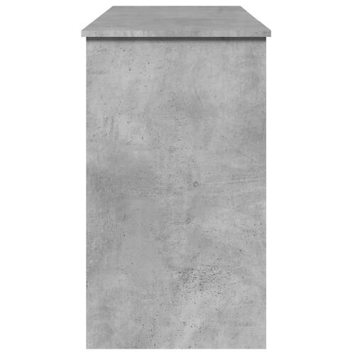 Makeupbord med spejl 100x45x76 cm betongrå