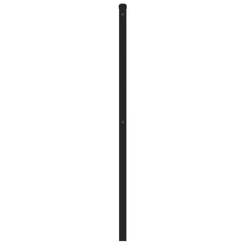 Sengegavl 150 cm metal sort