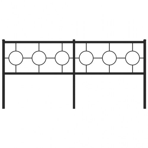 Udskiftningsgavl i metal 180 cm - sort