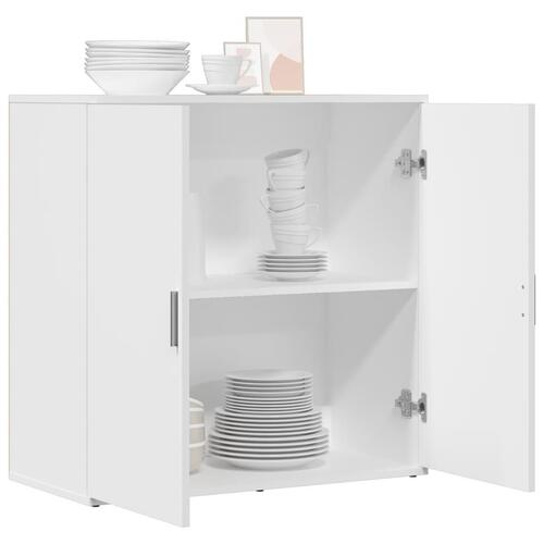 Skab 79x38x80 cm konstrueret træ hvid