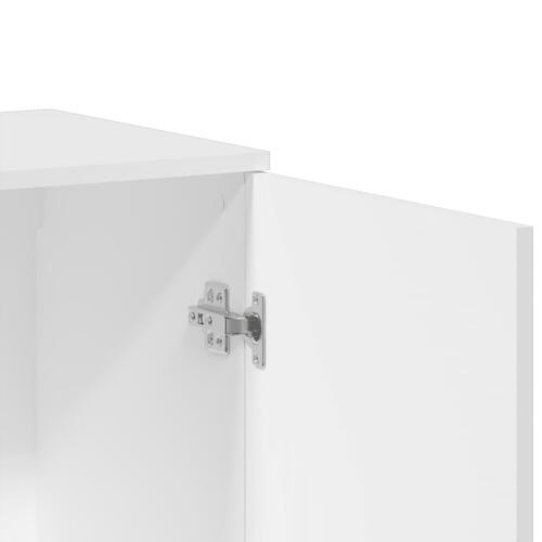 Skab 79x38x80 cm konstrueret træ hvid