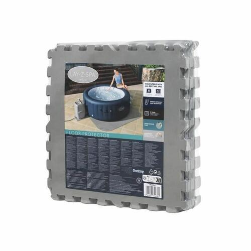 Beskyttelsesgulv til nedbrydelige bassiner Lay-Z-Spa 196 x 196 cm Grå Polyetylen