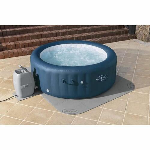 Beskyttelsesgulv til nedbrydelige bassiner Lay-Z-Spa 196 x 196 cm Grå Polyetylen