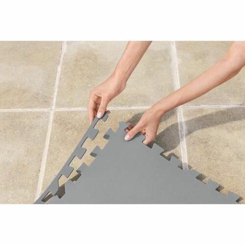 Beskyttelsesgulv til nedbrydelige bassiner Lay-Z-Spa 196 x 196 cm Grå Polyetylen