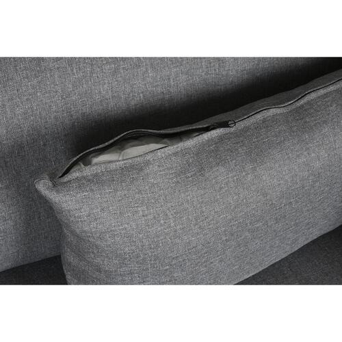 Chaiselong sofa Grå Metal Moderne 276 x 152,5 x 84 cm