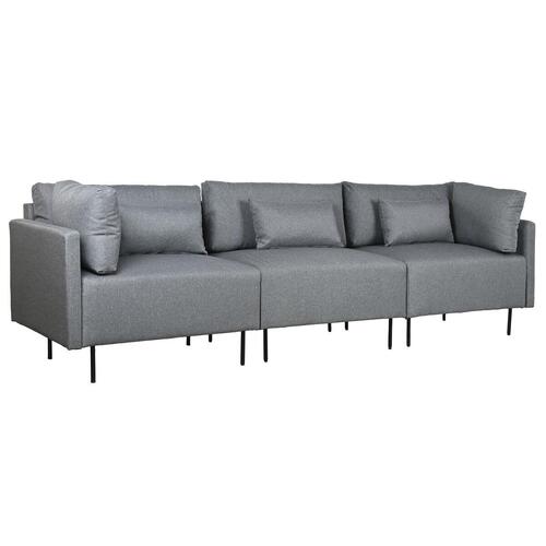 Chaiselong sofa Grå Metal Moderne 276 x 152,5 x 84 cm