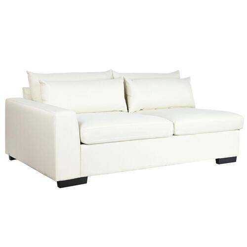 Chaiselong sofa Beige Flødefarvet Træ Moderne 386 x 218 x 88 cm