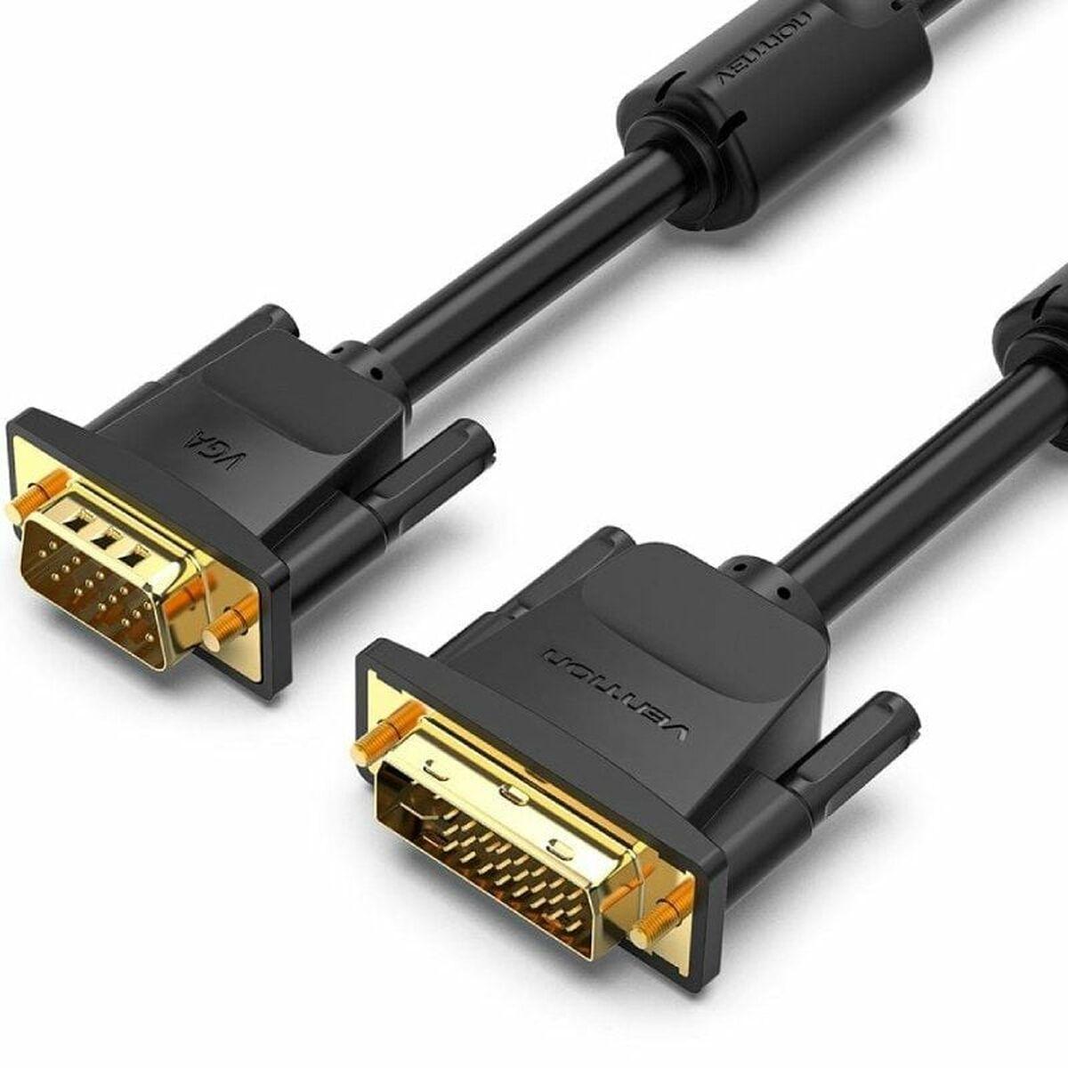 Vga Til Dvi Adapter Vention Eacbf Sort 1 M