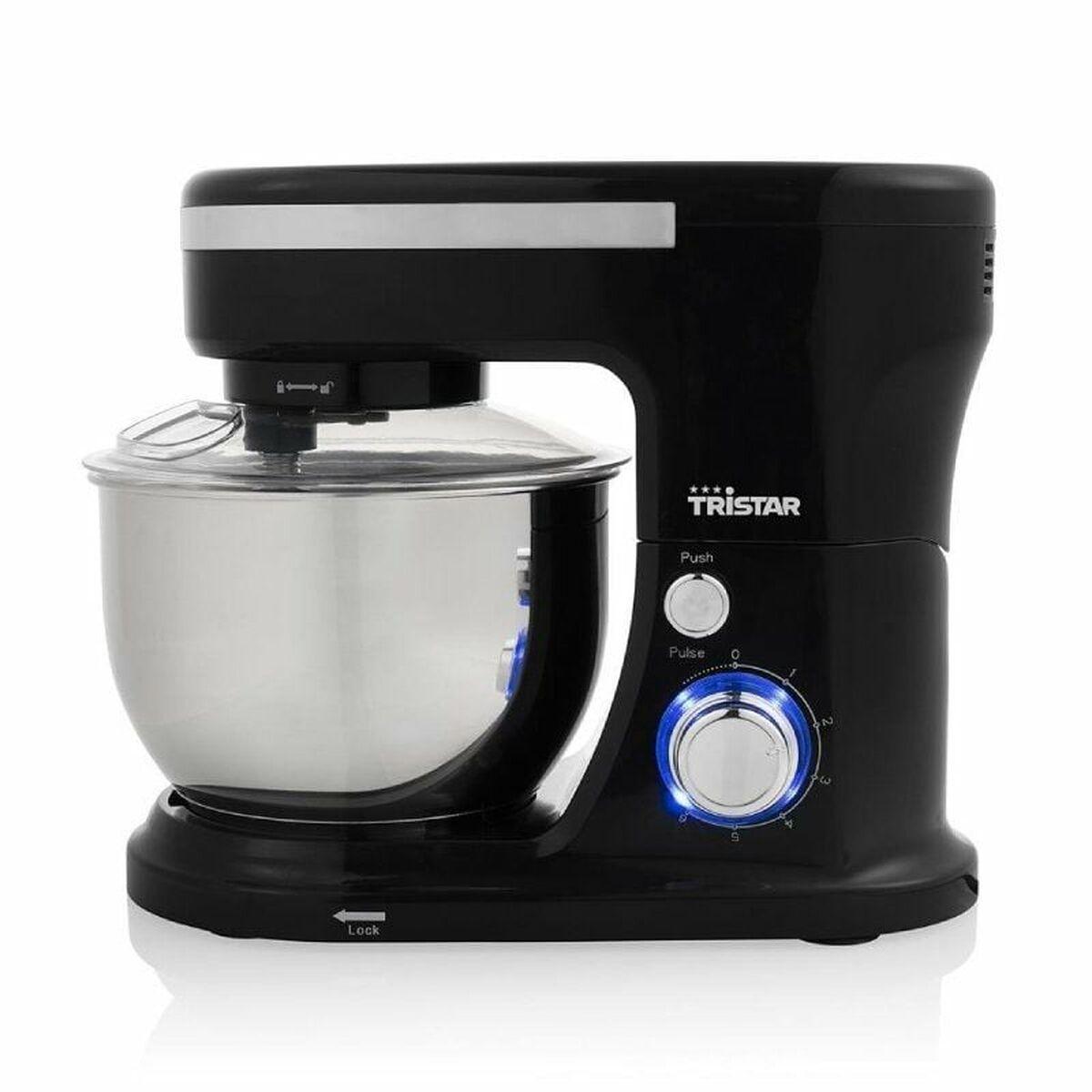 Foodprocessor Tristar 4837 1000 Sort Sort Sølvfarvet