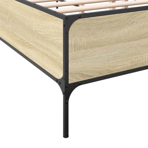 Sengeramme 150 x 200 cm i sonoma-eg
