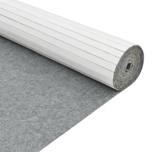 Rumdeler i bambus - 800 × 165 cm, hvid