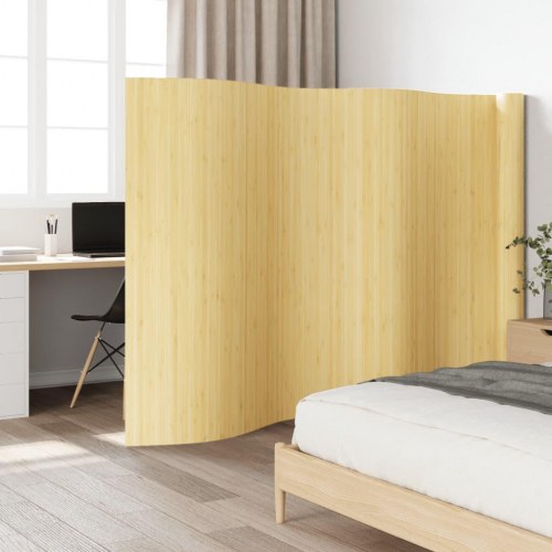 Rumdeler i bambus - 800 × 165 cm, lys naturfarve