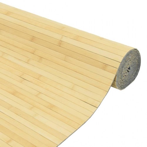 Rumdeler i bambus - 800 × 165 cm, lys naturfarve