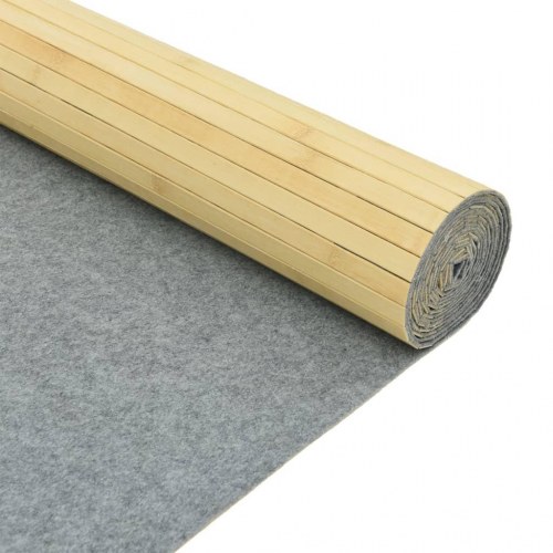 Rumdeler i bambus - 800 × 165 cm, lys naturfarve
