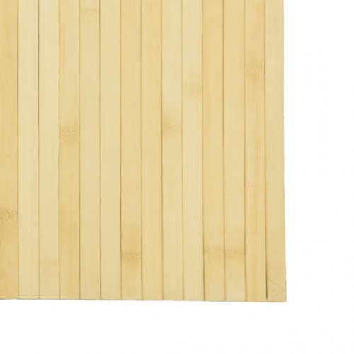 Rumdeler i bambus - 600 × 165 cm, lys naturfarve